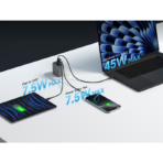 Củ Sạc Nhanh CUKTECH A15C 65W (2*Type-C + 1*USB-A port, with 1.5m C to C 5A cable) - Ảnh 8