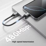 Cáp Cuktech USB-C 6A max 240W 15cm – CTC615S - Ảnh 7