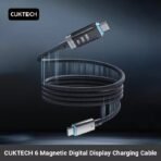 Cáp Magnetic Cuktech No.6 OLED C to C 6A 240W PD3.1/Mi Turbro – CMC615P - Ảnh 2