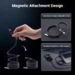 Cáp Magnetic Cuktech No.6 OLED C to C 6A 240W PD3.1/Mi Turbro – CMC615P - Ảnh 4