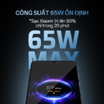 Củ Sạc Nhanh CUKTECH A15C 65W (2*Type-C + 1*USB-A port, with 1.5m C to C 5A cable) - Ảnh 2