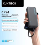 Pin Dự Phòng CUKTECH CP24 20000mAh 40W (2*Type-C + 1*USB-A, With Type-C Built-in Cable, Digital Display, 3C Certification) - Ảnh 2