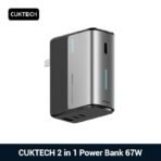 Pin dự phòng 2in1 Cuktech 5.000mAh 67W kiêm bộ sạc AC nhỏ gọn – BA651 - Ảnh 2
