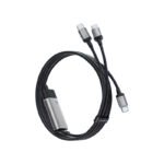 Cáp Sạc Nhanh 2-in-1 C to 2C CUKTECH 10 100W (1.35m, 5A, PD3.0, PPS, QC4+)