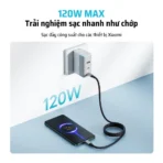 Cáp dù Cuktech C to C 6A 240W hít từ tính PD3.1/Mi Turbro – CMC610 - Ảnh 3