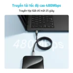 Cáp dù Cuktech C to C 6A 240W hít từ tính PD3.1/Mi Turbro – CMC610 - Ảnh 4