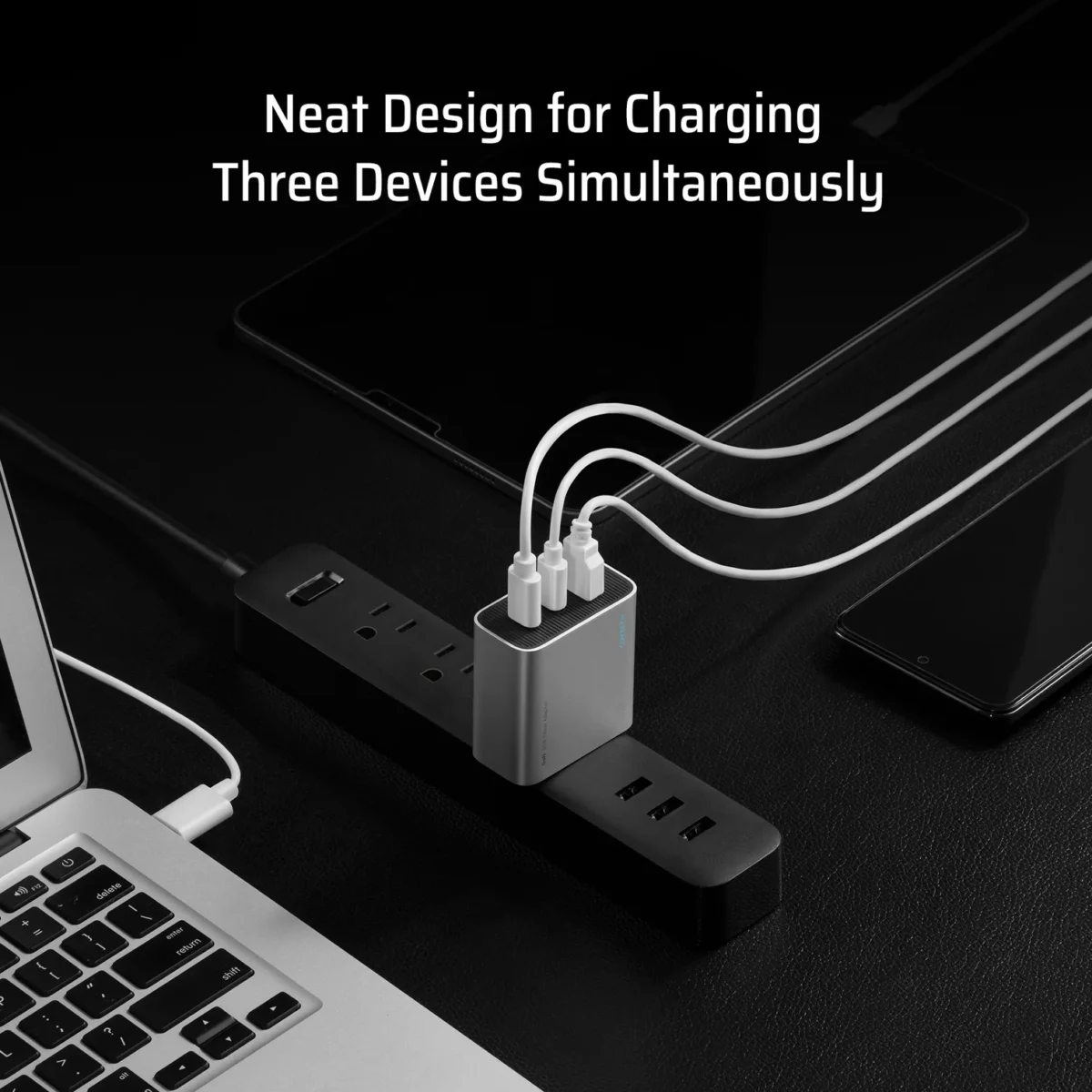 Sạc nhanh Cuktech Multi-ports GaN Charger 65W (2C1A) PD/PPS/QC3+ – AD653C - Ảnh 4