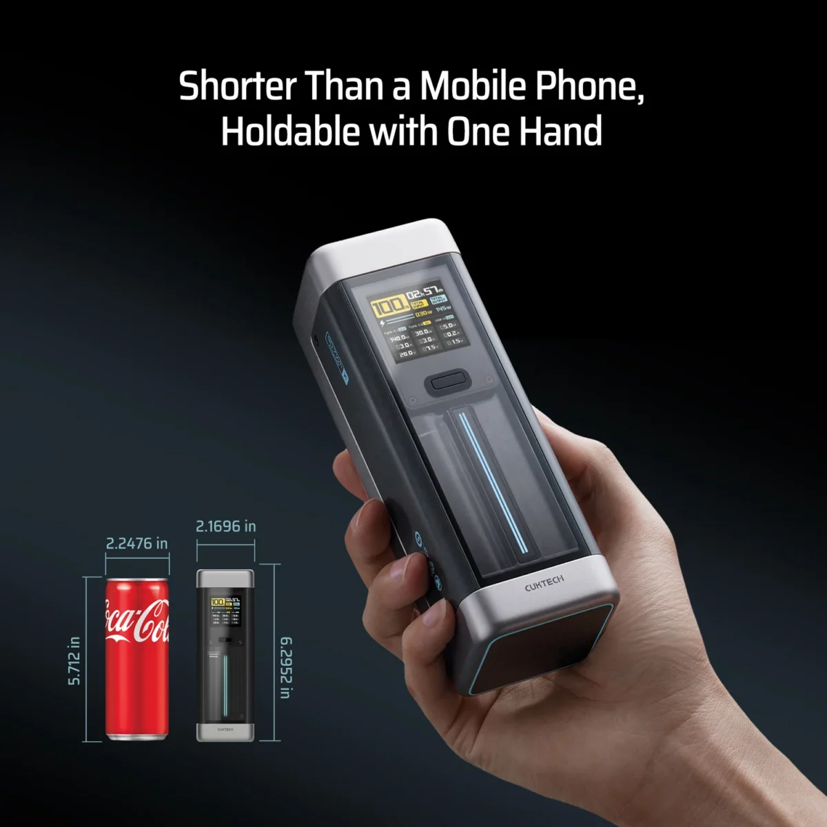 Pin dự phòng Cuktech 20 Power Bank 25.000mAh 210W PD3.1/PPS5A/QC/Mi Turbro 120W – P23 - Ảnh 8