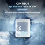 Sạc nhanh Cuktech 30W trong suốt siêu nhỏ PD3.0/PPS/QC3.0 – AD301N - Ảnh 2