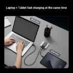 CUKTECH Ultra-thin 65W GaN Charger USB-C Quick Charge QC 3.0 PD 3.0 For iPhone 15 14 Pro Max Macbook Laptop New Version - Ảnh 5