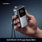 CUKTECH 10 Power Bank Mini 10000mAh PB1055 55W MAX 2-Port Output Portable Charger For iPhone 16 Xiaomi 15 Huawei