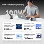 CUKTECH 25 Power Bank SE 25000 120W LPB252N Built-in Type-C Cable Screen Display Portable Charger For Macbook iPhone 17 Xiaomi - Ảnh 2