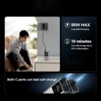 CUKTECH 10 Power Bank Mini 10000mAh PB1055 55W MAX 2-Port Output Portable Charger For iPhone 16 Xiaomi 15 Huawei - Ảnh 4