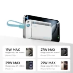 CUKTECH Power Bank 10000 33W MAX Output Built-in Cable PD PPS UFCS Fast Charging For iPhone 16 Xiaomi 15 Samsung - Ảnh 2