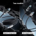 CUKTECH No.6 USB C Cable with Digital Display 240W MAX 6A 1.5m Phone Cable for Xiaomi Samsung iPhone MacBook Laptop - Ảnh 2