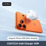 CUKTECH GaN Charger 40W USB-C Fast PD PPS Charger For iPhone 17 16 15 Pro Max iPad