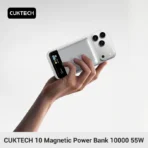CUKTECH Magnetic Power Bank 10000 55W WPB100P TFT Screen 7.5W Wireless Charging Powerbank Safe Charging For iPhone 17 16 Pro