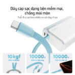 Pin Dự Phòng CUKTECH CP133L 10000mAh 33W (1*Type-C + 1*USB-A Port + 1*Type-C Built-in Cable, LED Display) - Ảnh 5