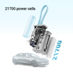 Pin Dự Phòng Kiêm Củ Sạc CUKTECH CP13 5000mAh 33W (Type-C + Type-C Built-in Cable, LED Display, Self-charging + Dual Device charging) - Ảnh 4