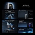 Pin Dự Phòng CUKTECH 15 Ultra 20000mAh 210W (CCC / 3C Certification, 2*Type-C + 1*USB-A, Airline Safe, 1.3" TFT Display, PD3.1, Dual input 165W Max) - Ảnh 4