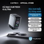 Củ Sạc Nhanh CUKTECH 6 Ultra 100W (2*Type-C + 1*USB-A ports, ADC2.0, OPC2.0, Smart Display) - Ảnh 2