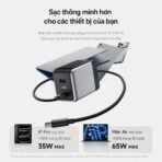 Củ Sạc Nhanh CUKTECH 6 Ultra 100W (2*Type-C + 1*USB-A ports, ADC2.0, OPC2.0, Smart Display) - Ảnh 3
