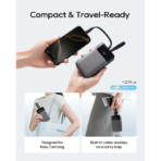 Pin Dự Phòng Kèm Cáp Type-C & Lightning CUKTECH CP24 LPB200NL 20000mAh 40W (1*Type-C + 1*USB-A port, LED Display, Flight Approved, CCC / 3C Certification) - Ảnh 10