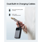 Pin Dự Phòng Kèm Cáp Type-C & Lightning CUKTECH CP24 LPB200NL 20000mAh 40W (1*Type-C + 1*USB-A port, LED Display, Flight Approved, CCC / 3C Certification) - Ảnh 6